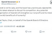 一致反對！OpenAI董事會正式拒絕馬斯克收購提議