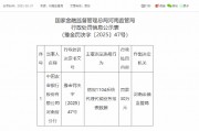 中國農業銀行河南省分行被罰30萬元：錯報1104系統代理代銷業務報表數據
