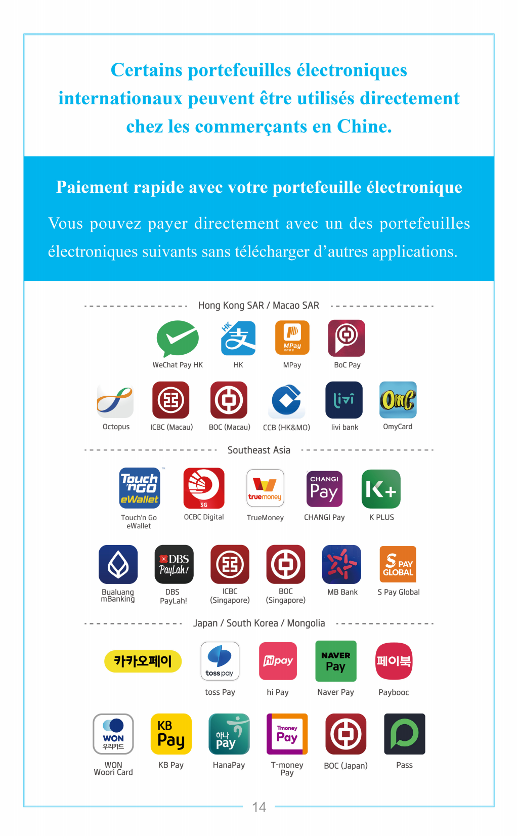法文版在華支付指南：Guide des paiements en Chine