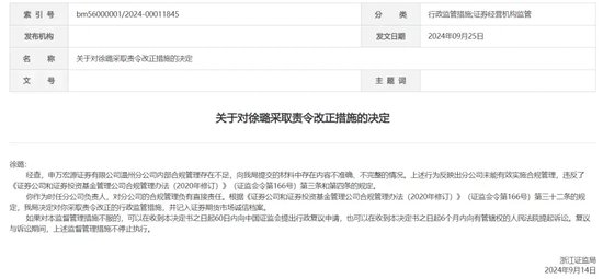 “雙罰”！老牌券商網點查舊賬？