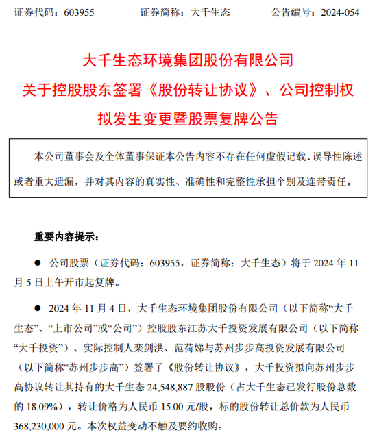 明日復牌！步步高系，大動作！