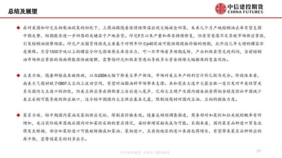 【月度策略】生物燃料前景擔憂施壓油脂，關注印尼棕櫚油賣貨情況