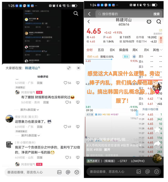 韓國內(nèi)亂韓建河山漲停，A股“玄學(xué)”炒股費錢！