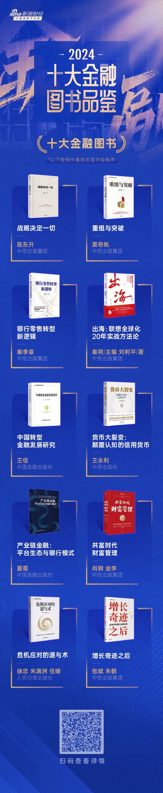 陳東升《戰(zhàn)略決定一切》獲評(píng)2024十大金融圖書