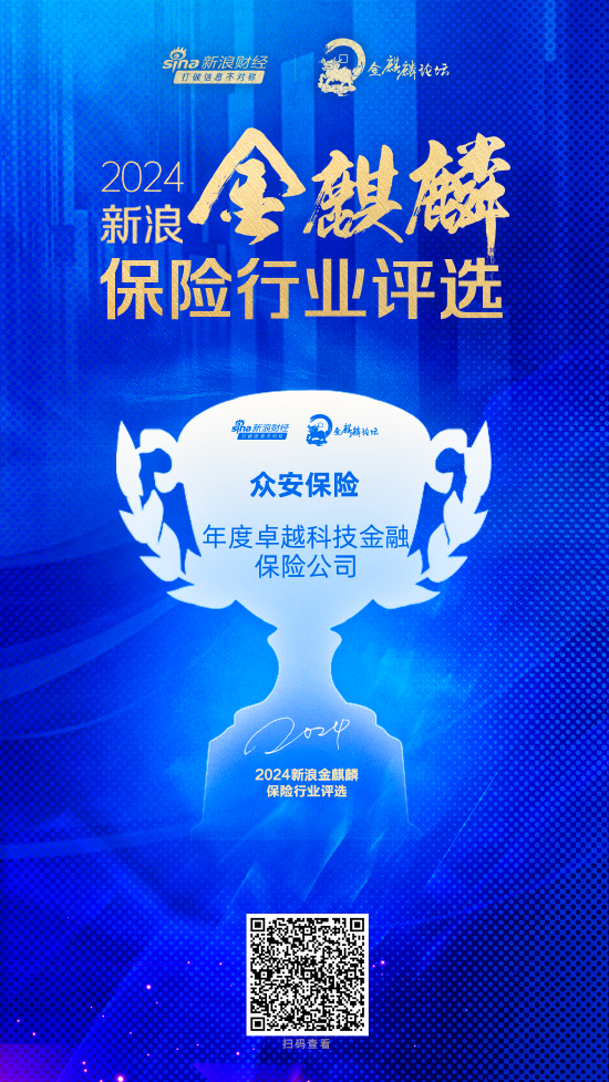 眾安保險獲評“年度卓越科技金融保險公司”
