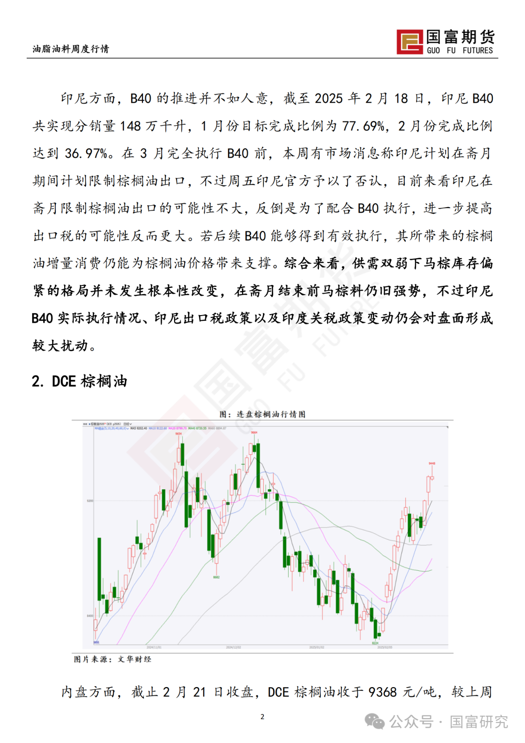 【國富棕櫚油研究周報】棕櫚油一枝獨秀，政策端撲朔迷離