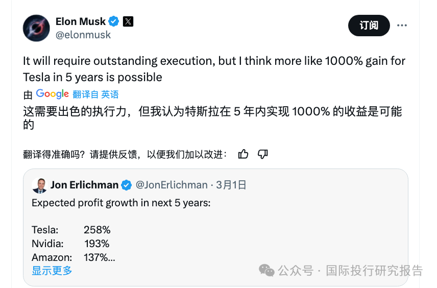 特斯拉股價(jià)狂瀉，投資者怒了！馬斯克霸氣回應(yīng)：5年漲10倍！