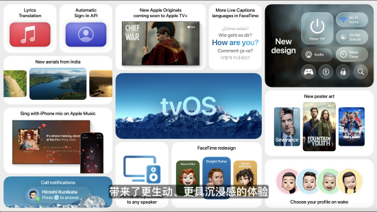 蘋果tvOS 26發布：引入玻璃質感界面，支持視覺特效功能